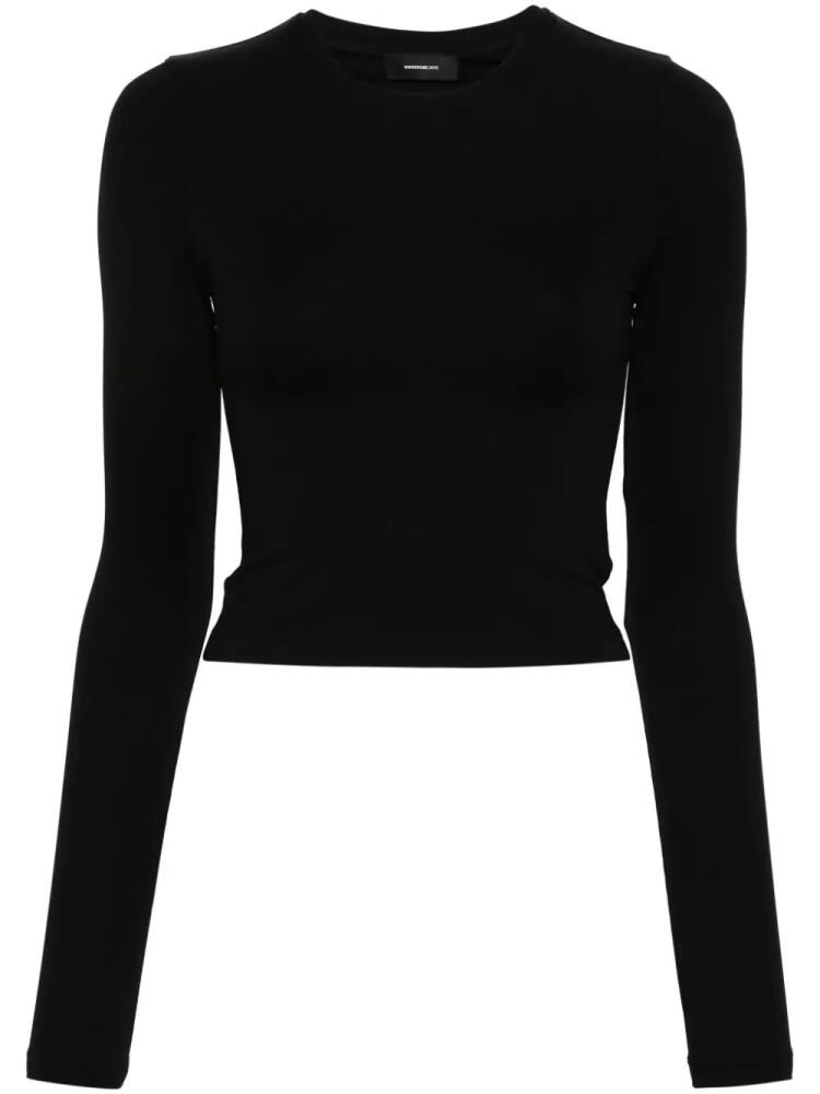 WARDROBE.NYC long-sleeved stretch T-Shirt - Black Cover