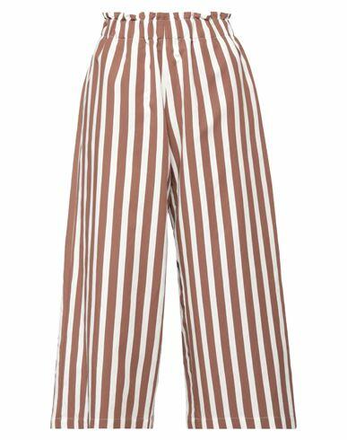 Virginia Bizzi Woman Pants Brown Viscose, Polyester Cover