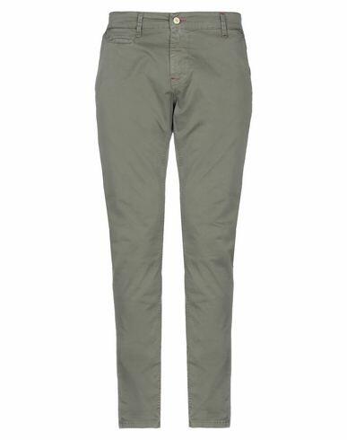 Displaj Man Pants Military green Cotton, Elastane Cover