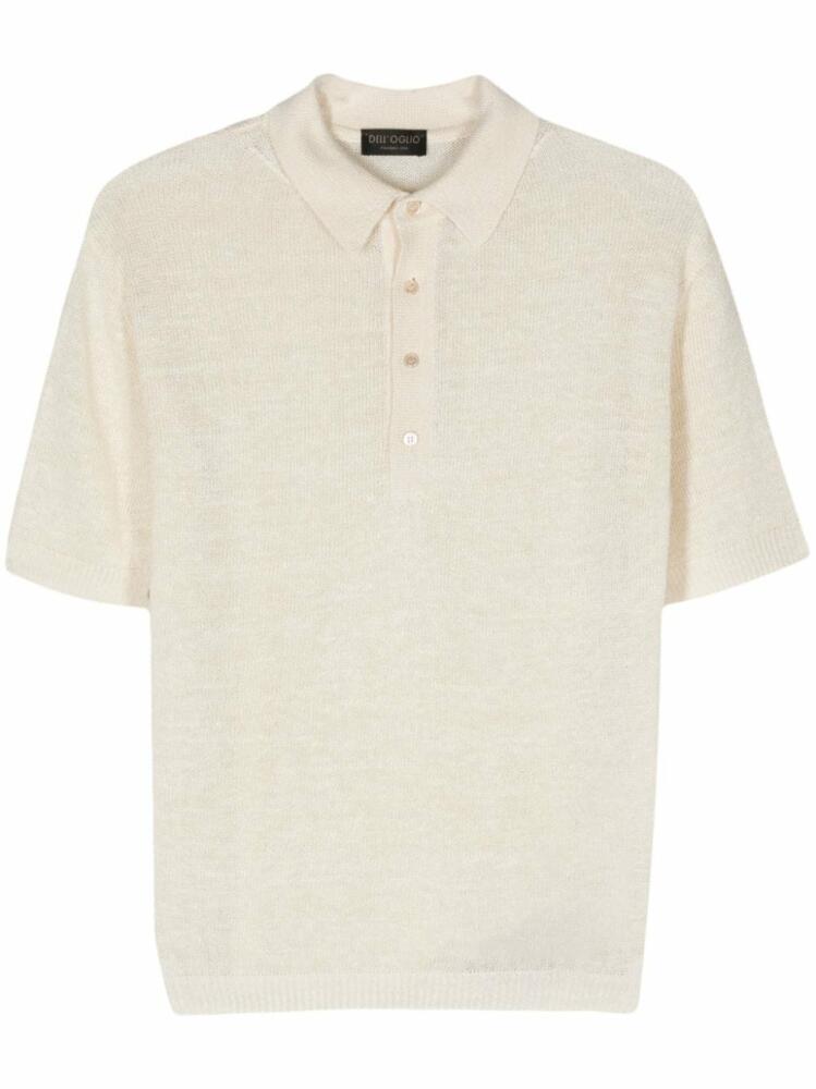 Dell'oglio open-knit polo shirt - Neutrals Cover