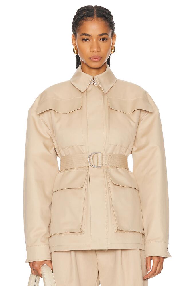 WARDROBE.NYC Drill Parka in Beige Cover