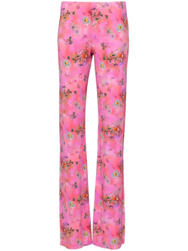 Margherita MACCAPANI Panta Jazz mid-rise flared trousers - Pink Cover