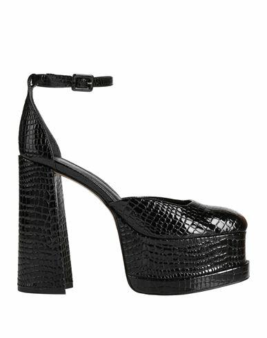 Schutz Woman Pumps Black Textile fibers Cover