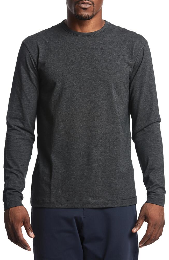 Public Rec Go-To Long Sleeve Performance T-Shirt in Heather Charcoal Cover