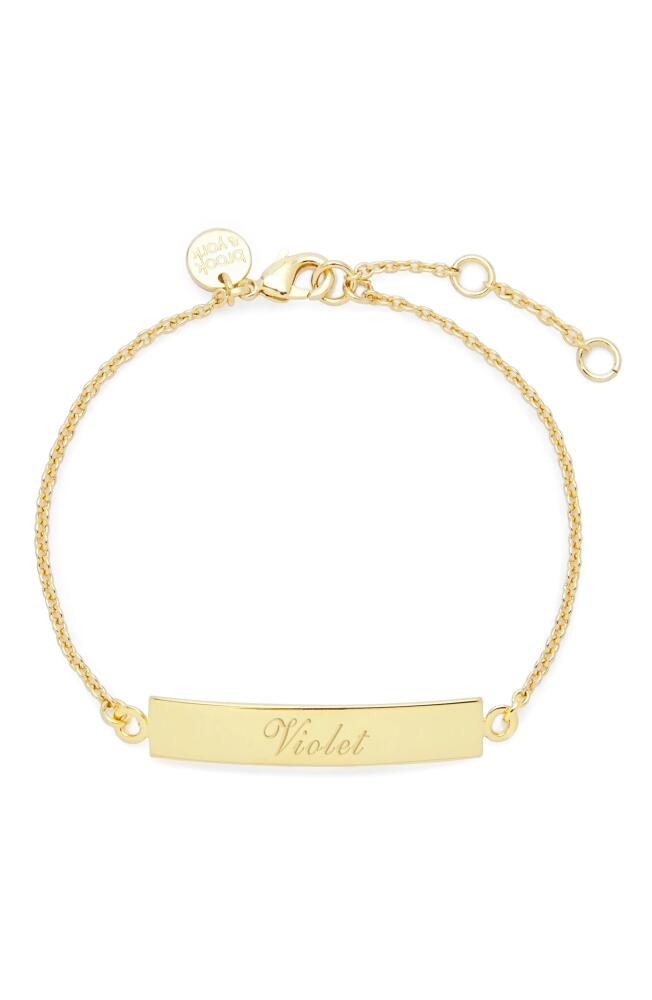 Brook and York Elena Personalized Name Bracelet in Gold Cover