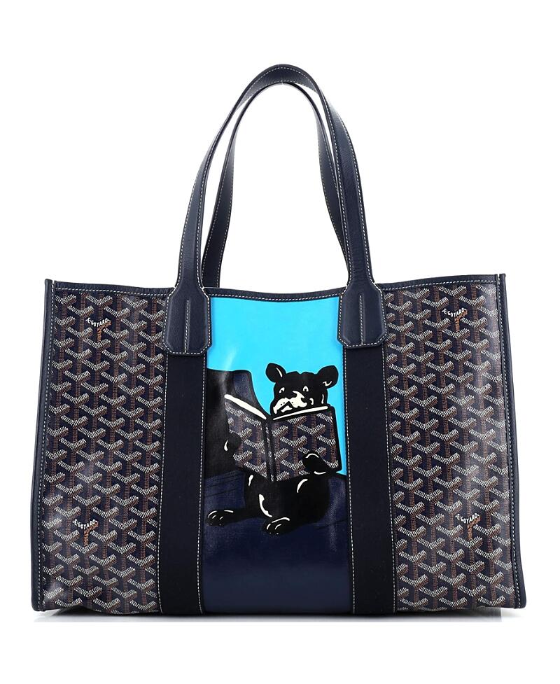 Pre-Owned Goyard Mm Villette Tote Printed Coated Canvas Cover