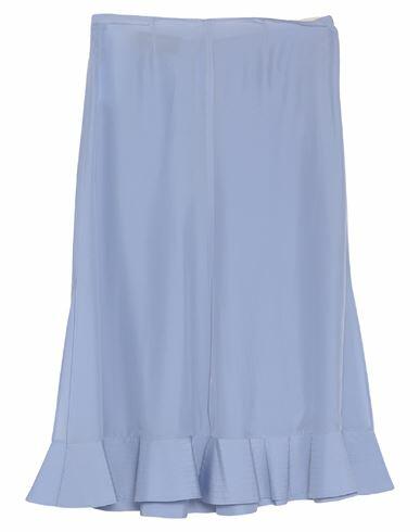 Rochas Woman Midi skirt Sky blue Silk Cover