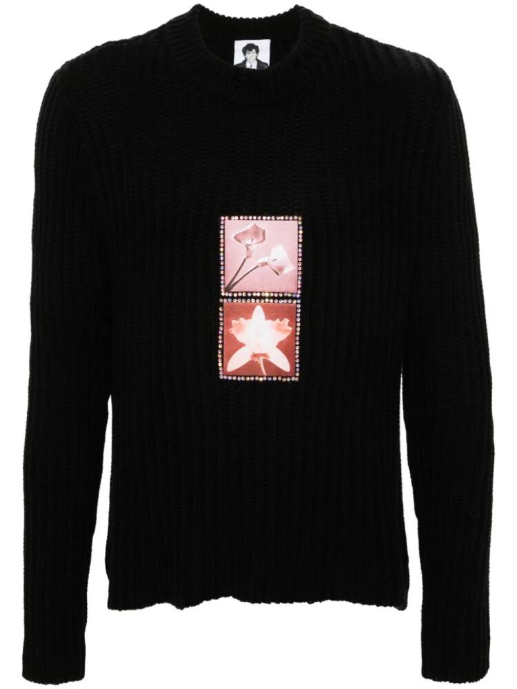 MISBHV x Robert Mapplethorpe Foundation Lily / Orchid jumper - Black Cover