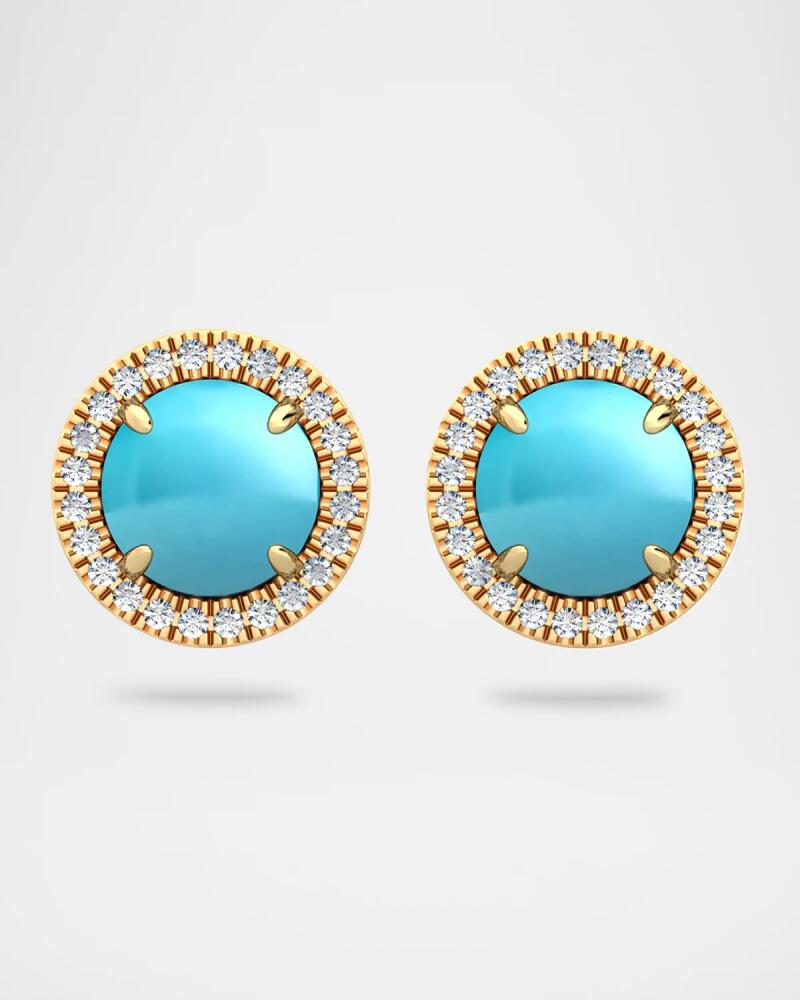 Jamie Turner Aurora Stud Earrings with Turquoise and Diamonds Cover