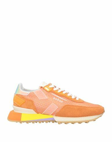 Ghōud Venice Woman Sneakers Orange Leather, Textile fibers Cover