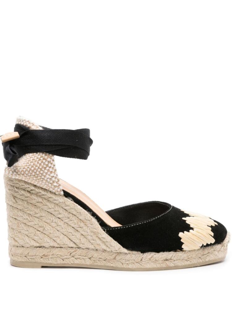 Castañer Cande 110mm wedge espadrilles - Black Cover