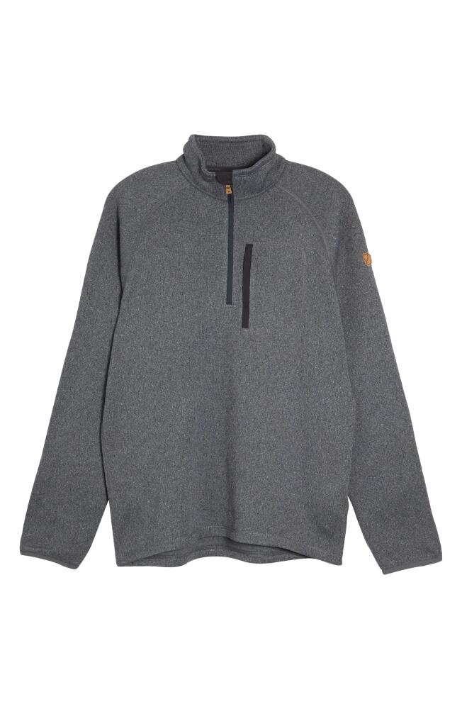 Fjällräven Ovik Fleece Half-Zip Pullover in Dark Grey Cover