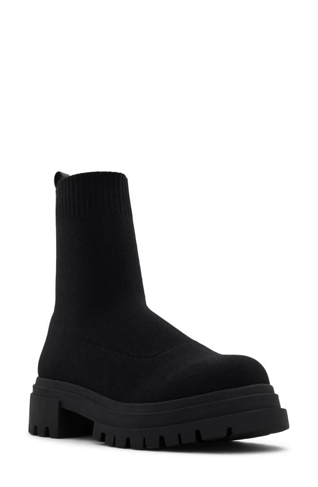 ALDO North Knit Platform Boot in Black Cover