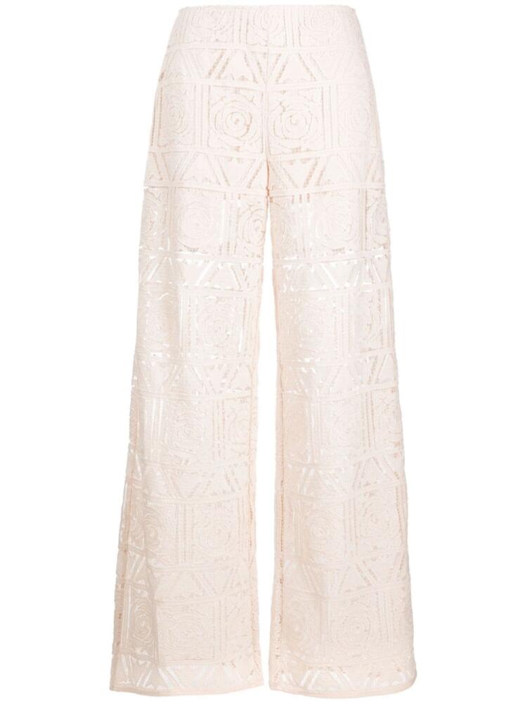 Cult Gaia Sia semi-sheer trousers - Neutrals Cover