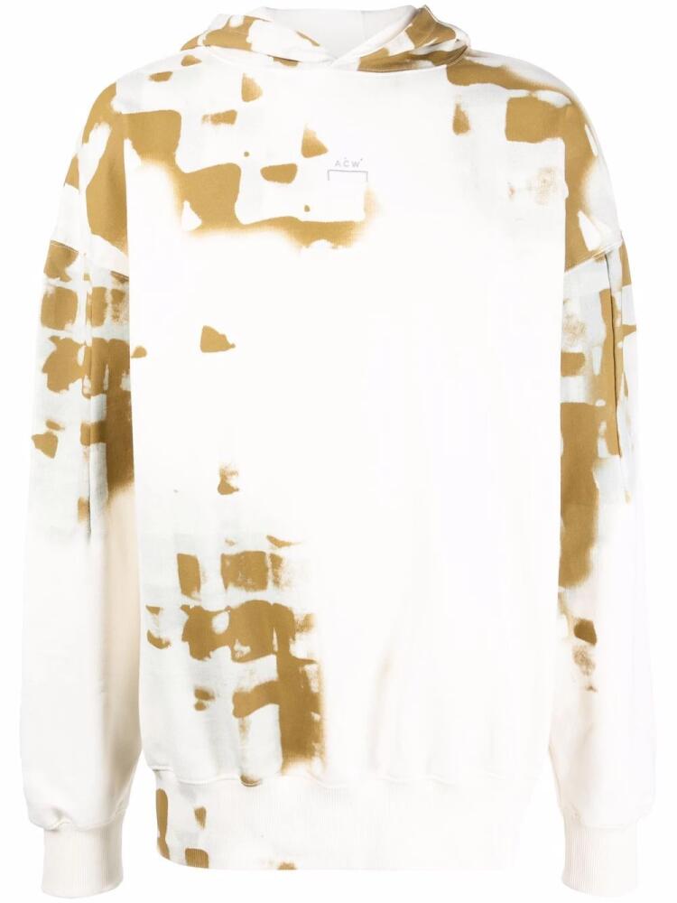 A-COLD-WALL* faded-print hoodie - White Cover