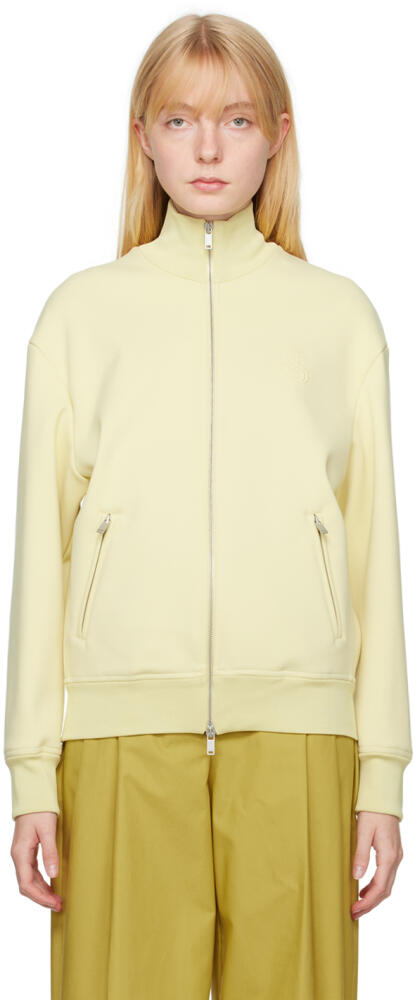 Jil Sander Yellow Embroidered Bomber Jacket Cover