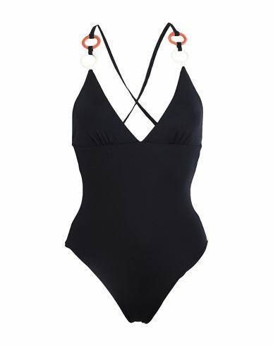 S And S Woman One-piece swimsuit Black Polyamide, Elastane Cover