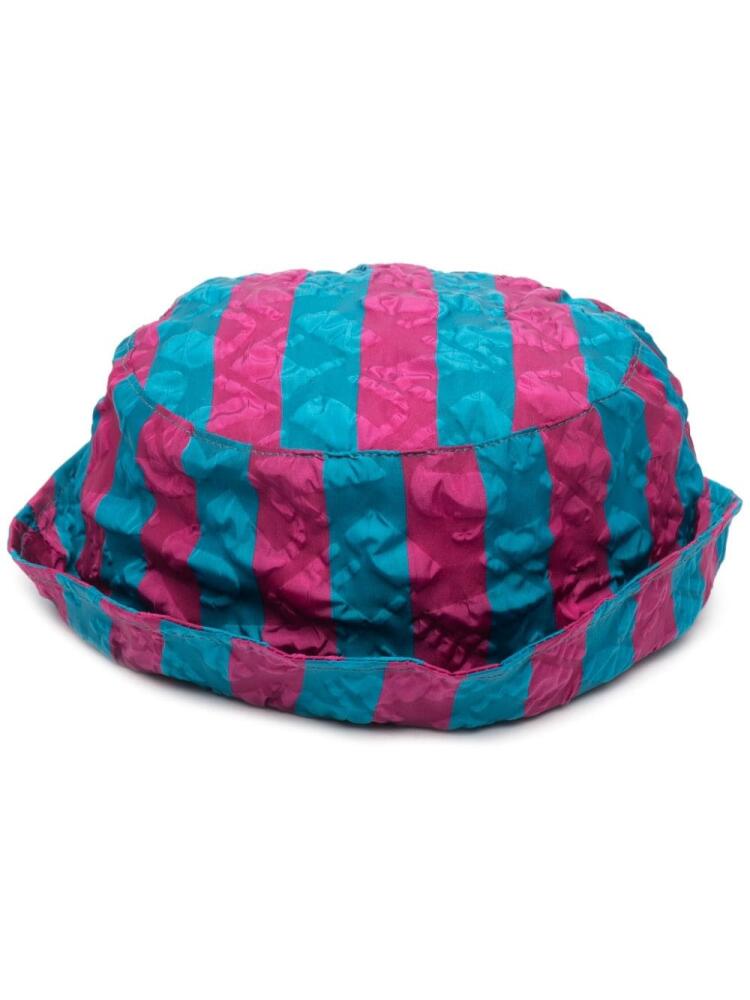 Sunnei striped bucket hat - Blue Cover