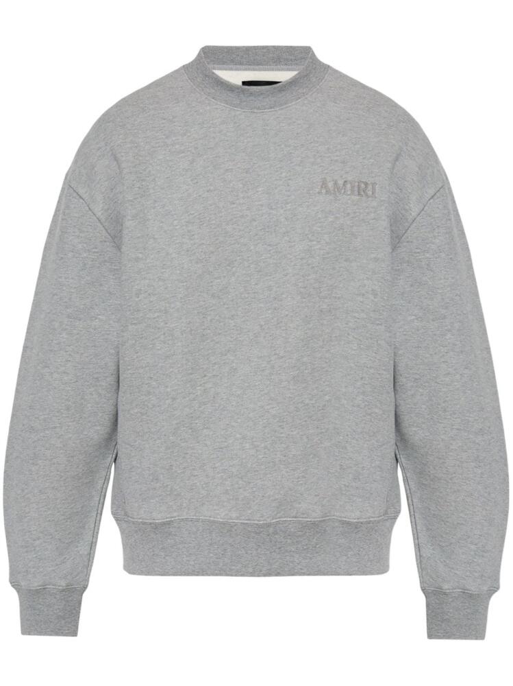 AMIRI embroidered-logo sweatshirt - Grey Cover