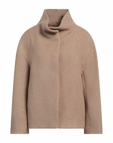 Peserico Woman Coat Camel Wool, Polyamide, Polyester Cover