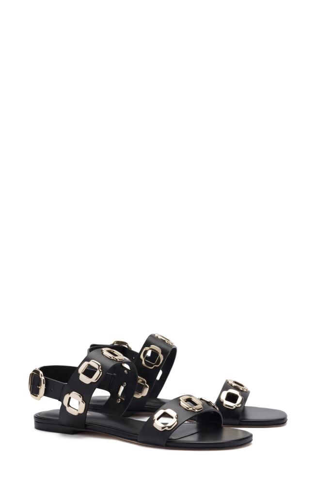 Larroudé Milan Sandal in Black Cover