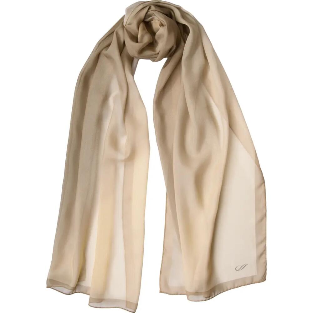 Elizabetta Sophia - Silk Scarf/Shawl for Women in Soft Gold Cover