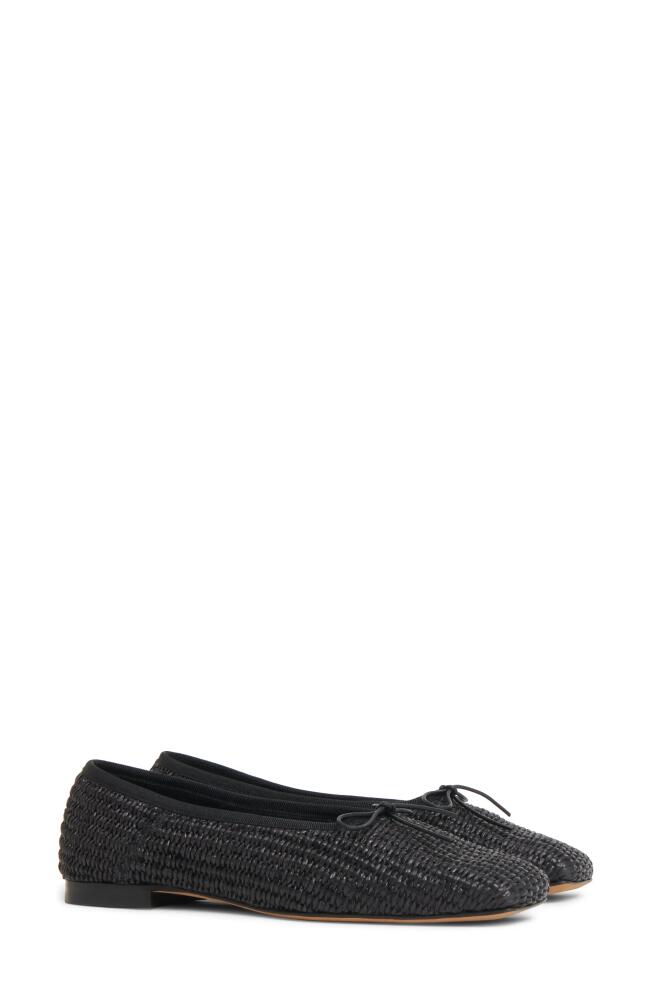 Mansur Gavriel Square Toe Ballet Flat in Black Cover