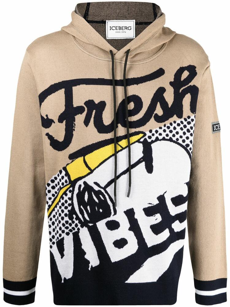 Iceberg Fresh Vibes hoodie - Brown Cover