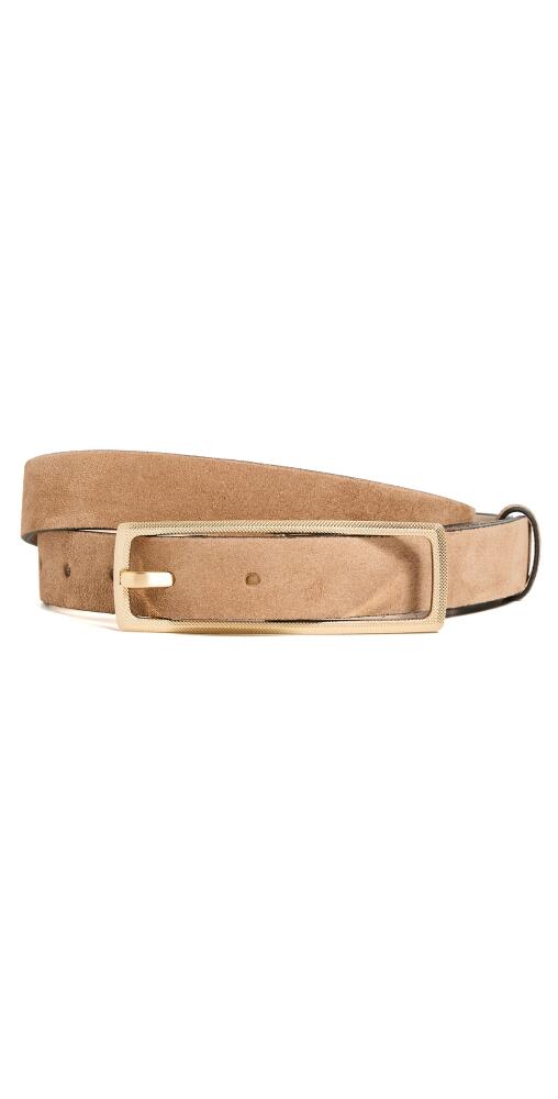 rag & bone Small Rebound Texture Belt Camel Suede Cover