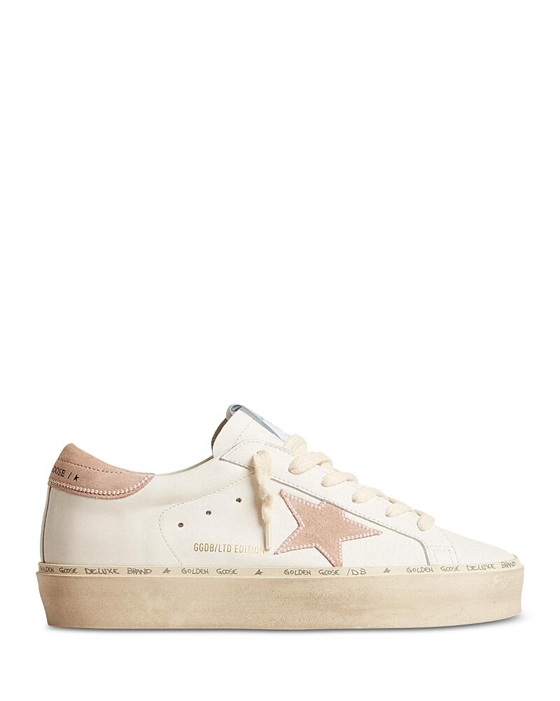 Golden Goose Women's Hi Star Almond Toe Star Patch Platform Sneakers Cover