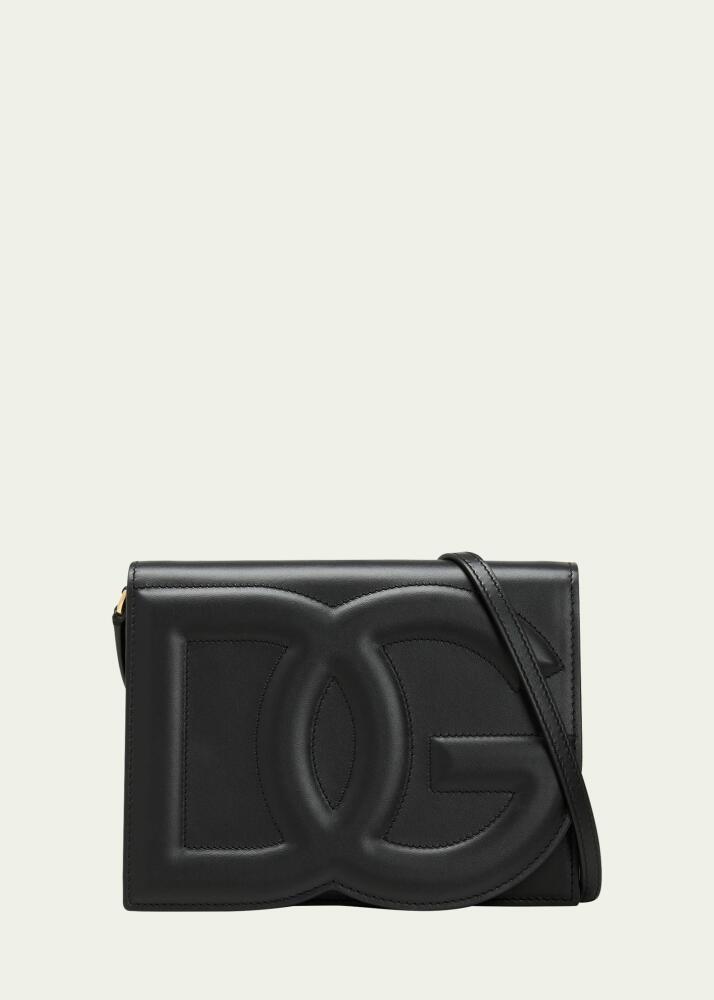 Dolce & Gabbana DG Logo Flap Leather Shoulder Bag Cover