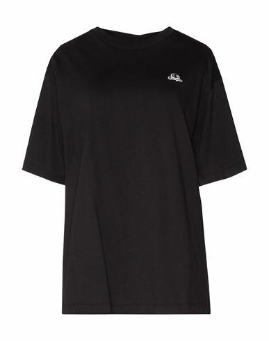 Champion Woman T-shirt Black Cotton Cover