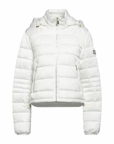 Yes Zee By Essenza Woman Puffer White Polyester Cover