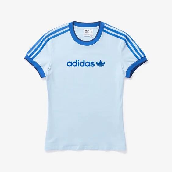 adidas Wmns Graphic Badge Slim 3 Stripe Tee Cover