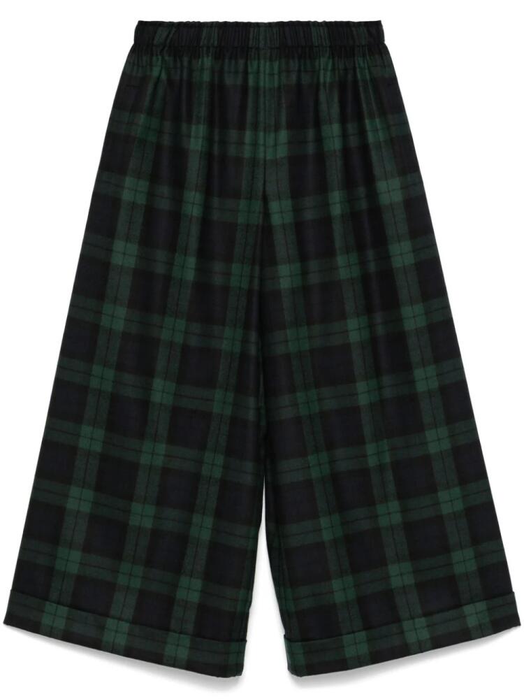 Daniela Gregis tartan-check trousers - Green Cover