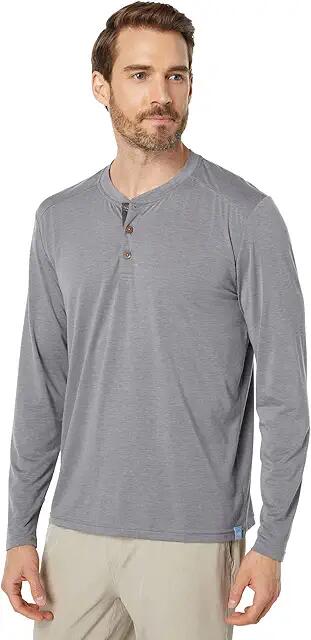 Fair Harbor The Seabreeze Henley (Grey) Men's Clothing Cover