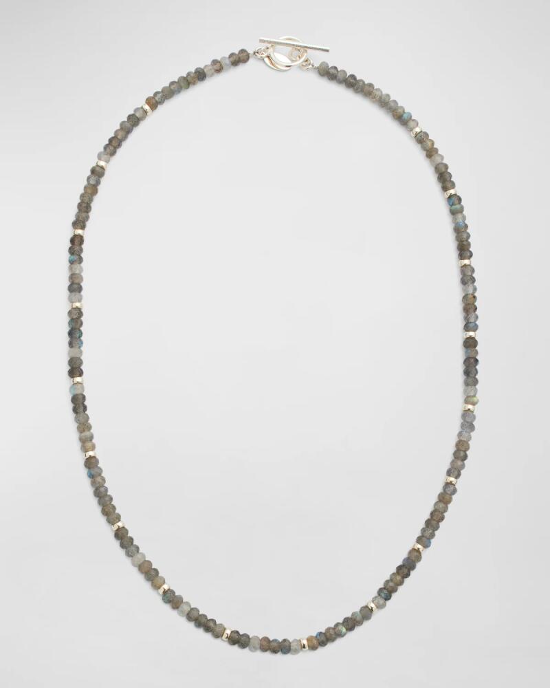 Jan Leslie Men's Labradorite Beaded Necklace Cover