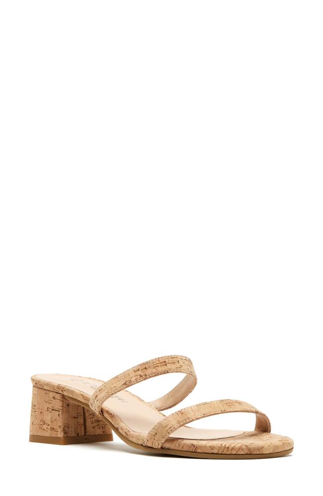 La Canadienne Bria Slide Sandal in Natural Cork Cover