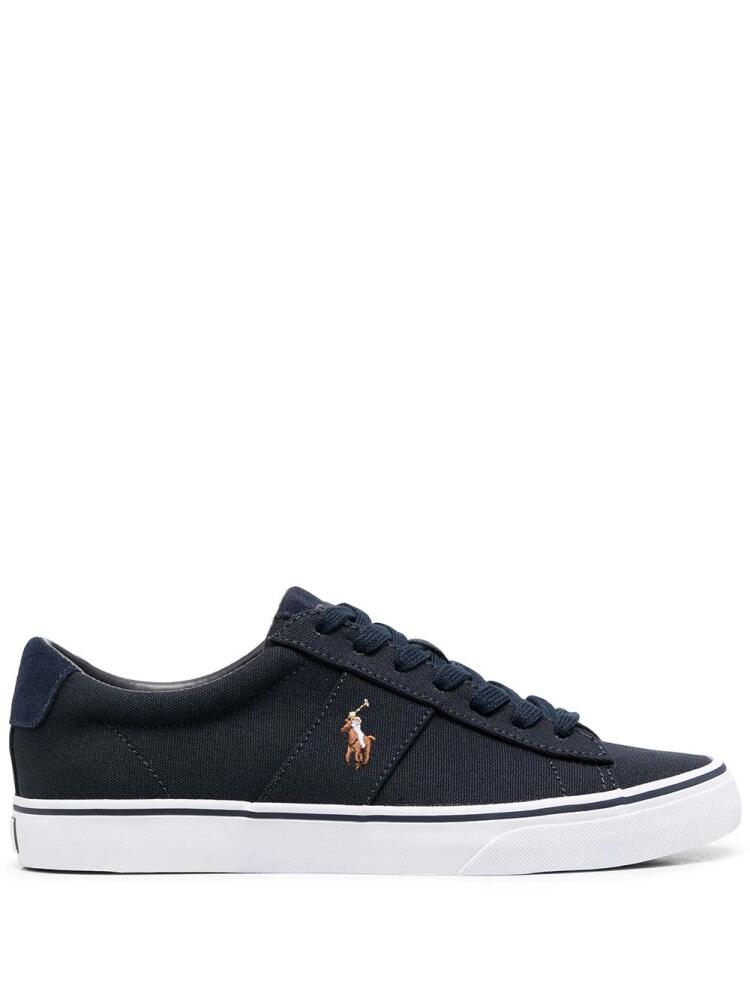 Polo Ralph Lauren embroidered logo low-top sneakers - Blue Cover