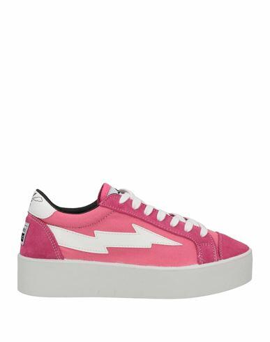 Sanyako Woman Sneakers Pink Soft Leather, Textile fibers Cover