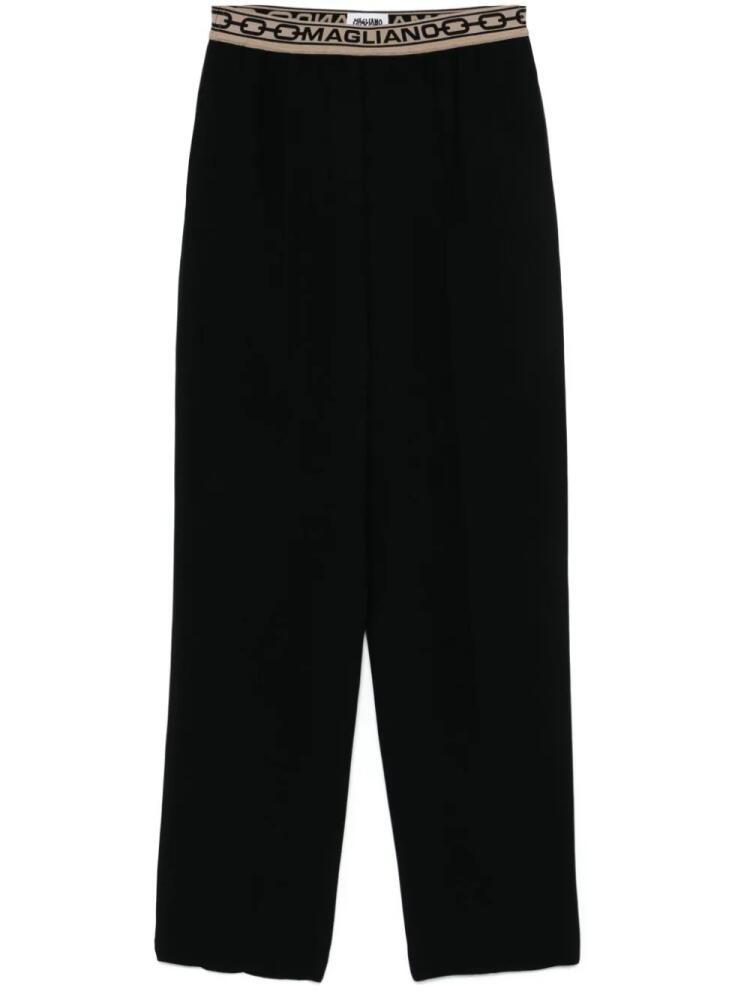 Magliano logo-waistband trousers - Black Cover