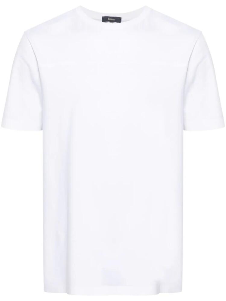 Herno crew-neck jersey T-shirt - White Cover