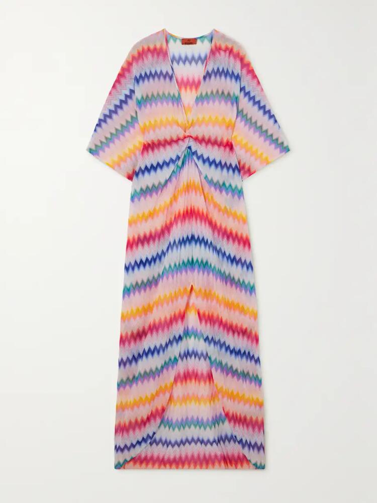 Missoni - Mare Twist-front Metallic Crochet-knit Kaftan - Multi Cover