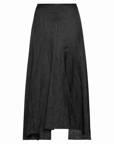 Quira Woman Midi skirt Black Linoleum, Viscose Cover