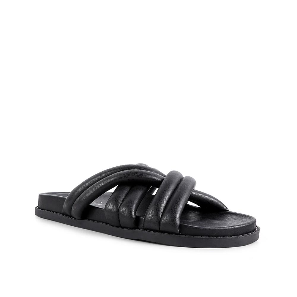 London Rag Dusk Dust Slide Sandal | Women's | Black Cover