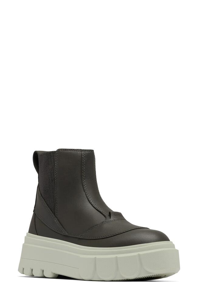 SOREL Waterproof Platform Chelsea Boot in Jet/Pixel Cover