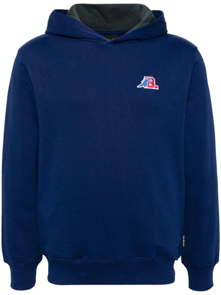 SPORT b. by agnès b. logo patch hoodie - Blue Cover