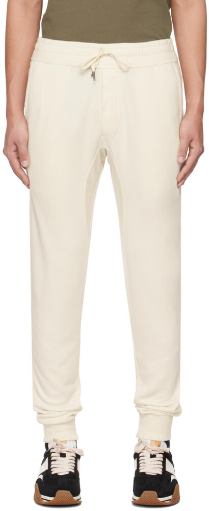 TOM FORD Off-White Lightweight Sweatpants Cover