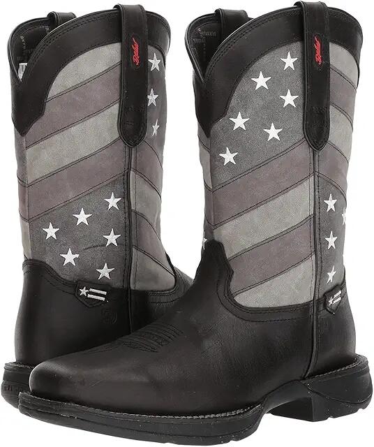 Durango Rebel 12 Flag (Black/Charcoal/Grey) Cowboy Boots Cover