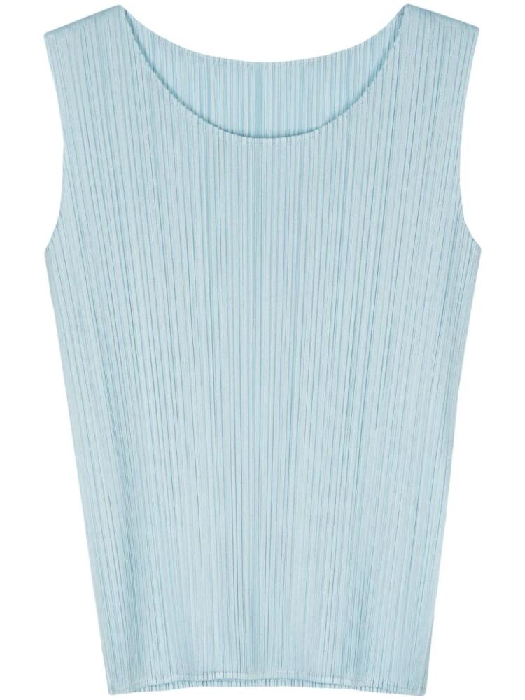 Pleats Please Issey Miyake Monthly Colors March tank top - Blue Cover